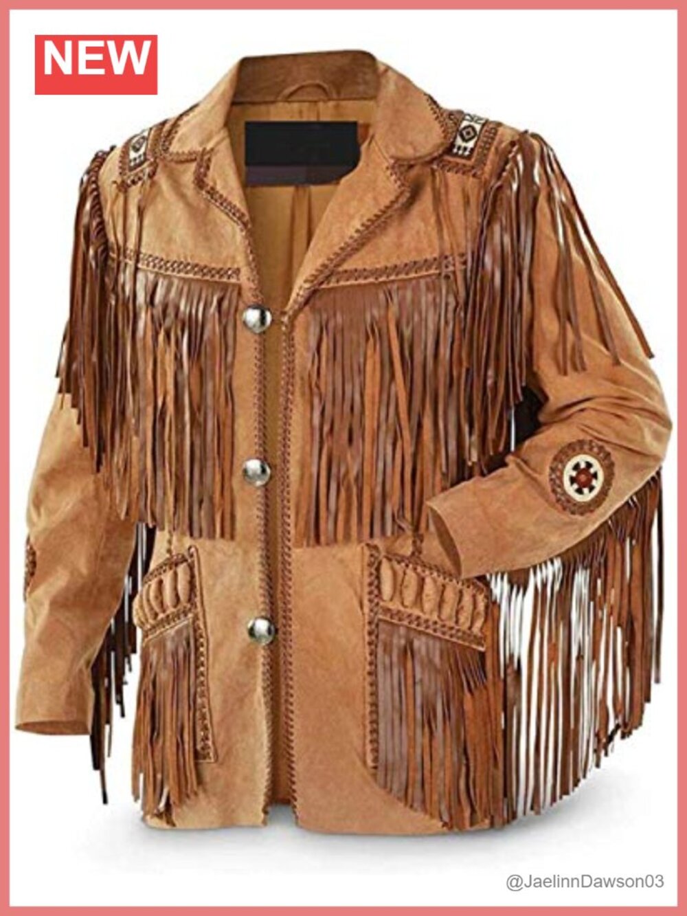 Genuine Suede Fringe Jacket Western Cowgirl Style Leather